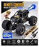 Fiddlerz Remote Control Car Toy for Kids | Mist Spray Effect Rock Crawler Monster Truck Drift RC Car | 100+ft Range 2.4GHz Remote | Rechargeable | Type-C USB | Off-Road Climbing Racing Car  Black