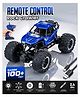 Fiddlerz Remote Control Car Toy for Kids | Rock Crawler Monster Truck Drift RC Car | 100+ft Range 2.4GHz Remote | Rechargeable Battery | Type-C USB | Off-Road Climbing Racing Car | Birthday Gift Blue