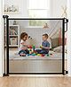 Baybee Retractable Baby Safety Gate Fence for Kids & Pets | 140 cm Stretchable Mesh with Secure Childproof Lock | Foldable Drill-Mount Barrier for Door, Stairs & Kitchen (Black)