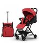 BAYBEE Baby Stroller With 2 in 1 Bassinet & Seat Mode with Parent Handle Bar, 360° Swivel Wheels, 3 Position Recline, Leg Rest, Canopy for Sun Shade & Storage Basket (Red)