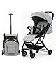 BAYBEE Baby Stroller With 2 in 1 Bassinet & Seat Mode with Parent Handle Bar, 360° Swivel Wheels, 3 Position Recline, Leg Rest, Canopy for Sun Shade & Storage Basket (Grey)