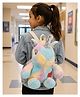Sanjary 15.7 cm  Cute Rainbow Unicorn Plush Backpack for Kids, Soft Stuffed Animal School Bag, Lightweight Travel Companion Gift for Girls Toddlers color design may vary