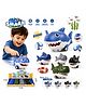 Sanjary Cartoon Shark Friction Car Toy for Kids, Pull Back Action Animal Vehicle with Fun Interactive Play and Entertainment pack of 1 color design may vary