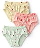Tango Single Jersey Knit Hearts Kitty & Lemon Printed Panties Pack of 3 - Pink Lemon & Light Green