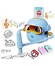 ADKD Intelligent Early Education Drawing Robot for Kids | Smart Drawing & Singing Tutor with 100 Flashcards & 2 Pens | Step-by-Step Art & English Learning Toy- Blue