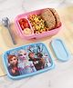 Disney Frozen Lunch Box 650ml Pink & Blue| 2 Compartments| Spoon Cum Fork| Leak Proof| Separate Lid for Sides| BPA Free| School & Outdoor Lunch Box