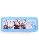 Disney Frozen Puzzle Pencil Box with Number Lock - Blue| Single Compartment Storage Case| Ideal for School & Art Accessories| Writing & Geometry Materials.