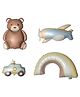 NEGOCIO 4 Pcs Cute Balloon Decoration for Room Decorations Birthday Party Supplies Wedding Bear Shape- PACK OF 1- COLOR MAY VARY
