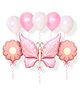 NEGOCIO 9 Pcs Cute Balloon Decoration for Room Decorations Birthday Party Supplies Wedding Butterfly Shape- PACK OF 1- COLOR MAY VARY