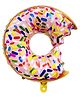 NEGOCIO Donut Foil Balloon Big Size (25 Inch, 3 pcs) For Summer Theme, Candy Theme Birthday Party Decoration- PACK OF 1- COLOR MAY VARY