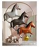 NEGOCIO 3 Pcs Horse Themed Foil Balloons, Party Decoration for Children's Birthday Decoration Unisex-Adults- PACK OF 1- COLOR MAY VARY