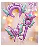 NEGOCIO Angel Fairy Butterfly Wings Handheld Stick Balloon Girl Children Celebrate Decoration Balloon- PACK OF 1- COLOR MAY VARY