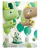 NEGOCIO 2pcs Matte Finish Crown & Dinosaur Foil Balloon For Graduation Ceremony, Wedding, Dinosaur Theme Party, Birthday, Holiday Celebration, Indoor & Outdoor Décor- PACK OF 1- COLOR MAY VARY