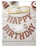 NEGOCIO Happy Birthday Glitter Paper Banner For All Age/Type of Birthday Party Decorations for Women; Men; Boy; Girl - PACK OF 1 - COLOR MAY VARY