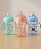 COZY VIBES  Spill Prood Silicon Transition Sipper Bottle For Children - PACK OF 1 - COLOR MAY VARY