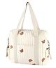 COZY VIBES Medium Maternity Bag Diaper for Maternal Mommy Embroidery Cotton Shoulder Nappy Bag New Born Tote Bag Teddy Bear Pattern - PACK OF 1 - COLOR MAY VARY