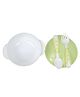 COZY VIBES Round Baby Feeding Bowl| BPA Free| Microwave Safe| Comes with Fork and Spoon| Silicon Suction Base Holds| Easy to Hold with Two Side Handle - PACK OF 1 - COLOR MAY VARY
