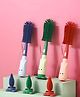 COZY VIBES 1pc Bottle Cleaning 3-in-1 Silicone Cleaning Kit for Baby Milk Bottles, Nipple Cleaner and Straw Tool |Multipurpose Scrubbing Brush - PACK OF 1 - COLOR MAY VARY