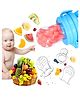 COZY VIBES Baby Teether & Nibbler for Feeding Fruits and Vegetables with 3 Extra Mesh Premium Soft Silicon Food Grade Silicon Ideal for 4 Months & up - PACK OF 1 - COLOR MAY VARY