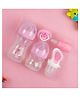 COZY VIBES Baby Feeding Starter Set (Pack of 5) | Includes Pacifier, Fruit Nipple, Nose Cleaner, 125ml & 250ml Wide Neck Bottles - PACK OF 1 - COLOR MAY VARY