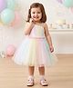 The Magic Wand Woven One Shoulder Colourful Sequinned & Glitter Printed  Party Dress - Pink