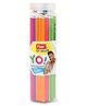 Flair Yo Wooden Pencil 2B Extra Dark Ergonomic Triangular Body with Erasers & Sharpener - 50 Pieces