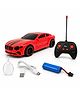 The Flyers Bay Famous Millionaire Remote Control Car for Kids 4+ with Music, 3D Lights, Water Spray, Rechargeable Battery, 7 Function RC Toy Car with Type-C Charging (Red)