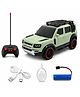 The Flyers Bay Remote Control SUV Car for Kids | Off-Road RC Car with Smoke Effects, Type-C Rechargeable Battery & Inbuilt Music (Arjan Vailly Song) | Toy for Boys & Girls 4+ (Green)