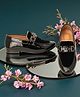 Freeplay Metal Applique Detailed Loafers - Black