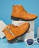 Freeplay Solid Zipper Closure Boots - Tan