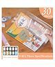 Azhari Transparent Book Cover Self Adhesive Sheets Waterproof Book Binding Cover Film, Cuttable School Notebook & Textbook Protection Covers (3 Sizes, 10each) (Pack of 30pcs)