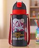 Marvel Ghost Spider Stainless Steel Water Bottle 500 ml - Blue| Perfect for School & Outdoor| Leak Resistant Straw Sipper| Hygienic Swipey Cap| Carry Strap