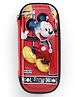 Disney Mickey Mouse Pencil Pouch - Red| Spacious Zip Closure with Organized Storage| Perfect for School & Art Accessories| Writing & Geometry Materials