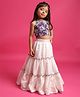 Tiny Kingdom Woven Sleeveless Floral Embroidered Lace Embellished  Top & Skirt Set - Cream