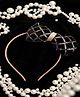 Radhya accessories Sequin Embellished Bow Applique Detailed Hair Band - Black