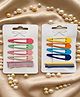 Radhya accessories Set Of 10 Solid Hair Accessories Set - Multi Colour