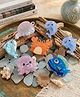 Radhya accessories Set Of 6 Sea Life Designed Claws Clips - Multi Colour