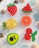 Radhya accessories Set Of 6 Fruits Designed Claw Clips - Multi Colour