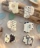 Radhya accessories Set Of 6 Animals Designed Claw Clips - Multi Colour