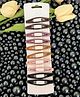 Radhya accessories Set Of 5 Solid Snap Clips - Multi Colour