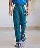 Lil Tomatoes Cotton Looper Knit  Solid Track Pants - Teal