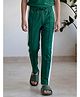 Lil Tomatoes Cotton Looper Knit Side Taped Detailed Track Pants - Bottle Green