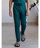 Lil Tomatoes Cotton Looper Knit Side Taped Detailed Track Pants - Teal