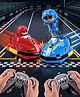 RC Bumper Battle Go Kart Set for Kids| 2 Player Remote Control Racing Cars with Ejecting Drivers| Lights & Sounds| 2 Removable Figures| Toy for 3 Years+ Boys & Girls| Gifting Idea