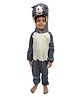 BookMyCostume Fleece Knit Full Sleeves Dog Costume - Grey & White