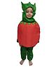 BookMyCostume Woven Full Sleeves Tomato Costume - Red & Green