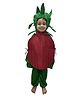BookMyCostume Woven Full Sleeves Pomegranate Costume - Maroon & Green