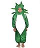 BookMyCostume Woven Full Sleeves Radish Costume - Green & White