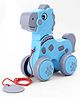 United Agencies My Little Horse Pull-Along Toy Rolling Horse Toy for Toddlers - Blue