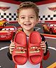 Yellow Bee Disney Pixar Cars Featuring Lightning McQueen Applique Detailed Sliders - Red